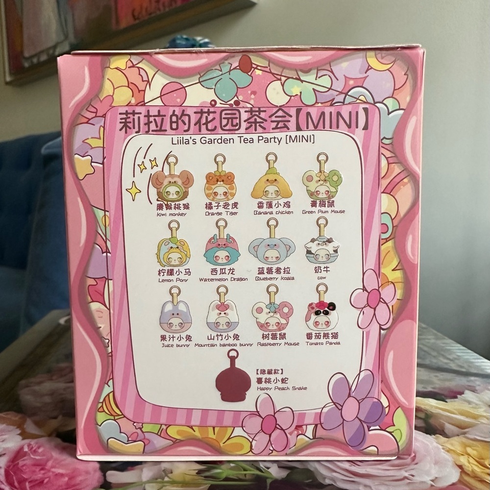 NIB Authentic Liila’s Garden Tea Party Watermelon Dragon Plush Pendant Keychain - Picture 3 of 5